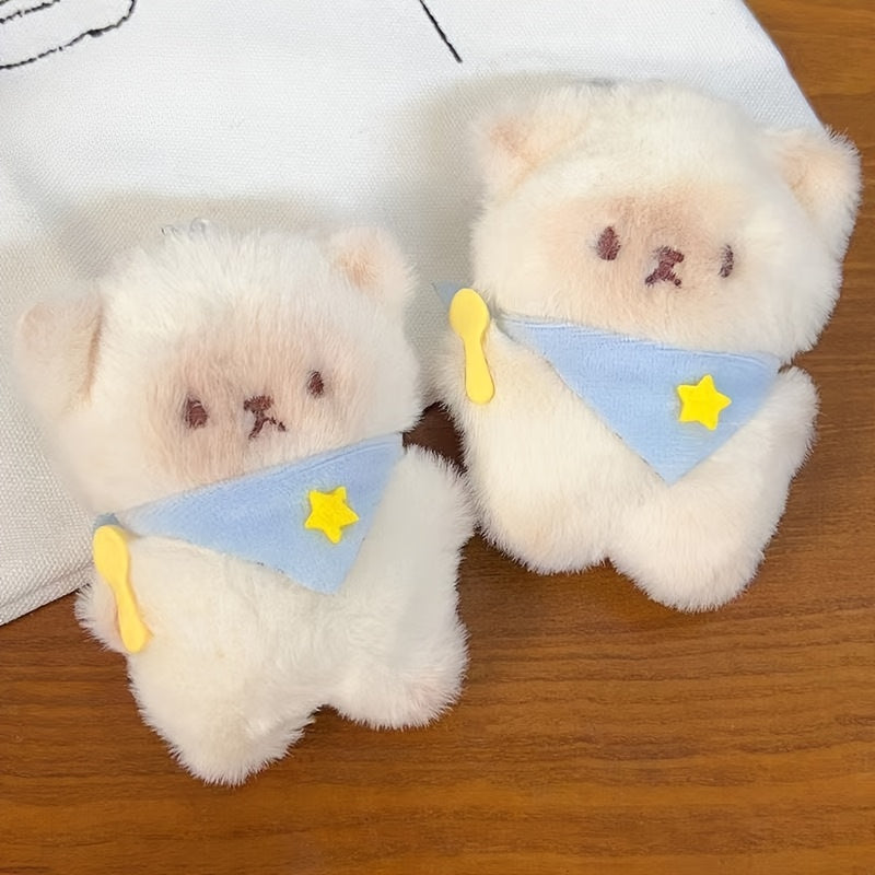 2pcs Squeezing Kitten Pendant Dry Rice Cat Pendant Cute Holiday Gift