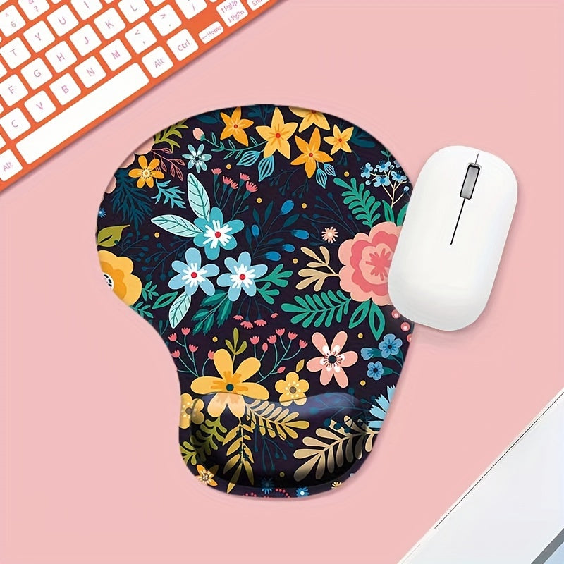 Floral Series Mouse Pad With Wrist Rest