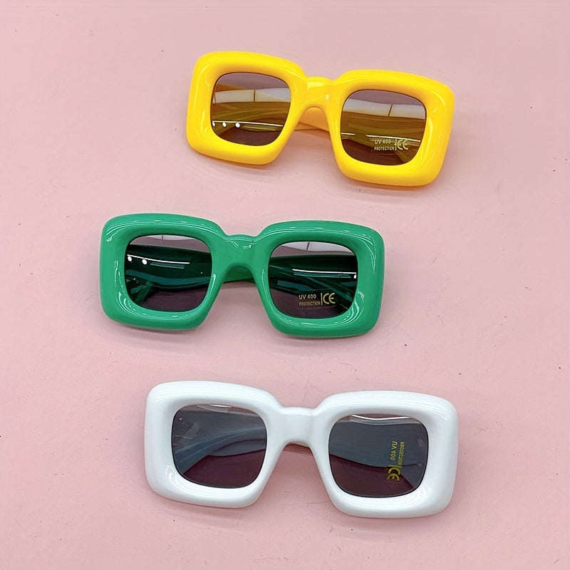 Kids Square Frame Sunglasses UV400 Outdoor Shade Glasses