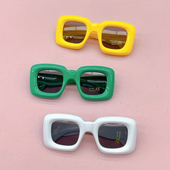 Kids Square Frame Sunglasses UV400 Outdoor Shade Glasses