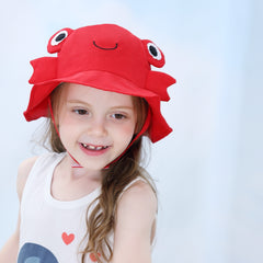 Kids Animal Bucket Hat Wide Brim UV Protection Sun Hat