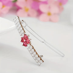Flower Zircon Hair Clip Side Clip Bangs Clip Head Jewelry Hair Accessories