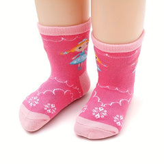 12 Pairs Cartoon Non-slip Knit Socks for Baby