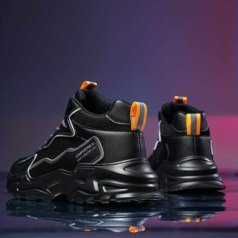 Men's High Top Mesh Chunky Sneaker Casual Shoes Spring Summer