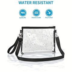 Transparent Travel Handbag Zipper Crossbody Bag All Match