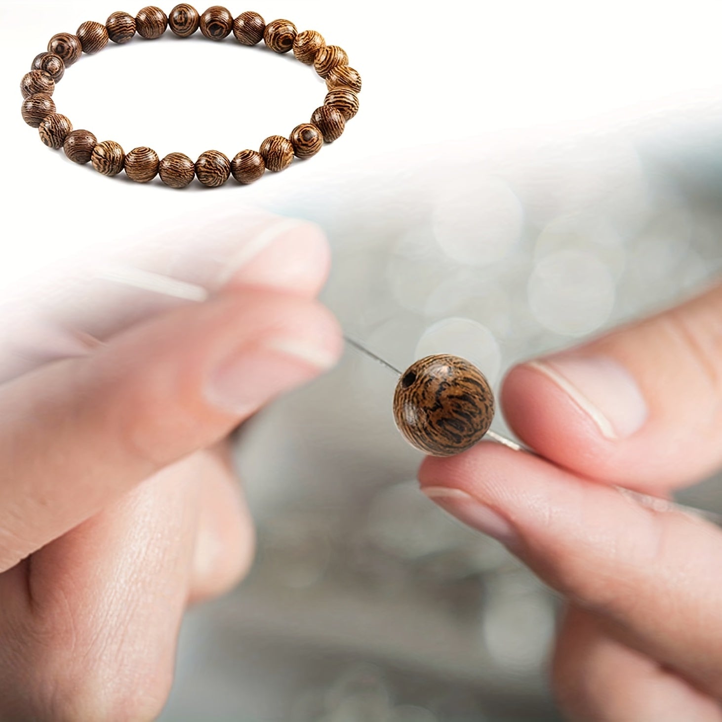 8mm Chicken Wings Wooden Beads Round Beads Sandalwood DIY Jewelry Accessories