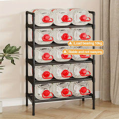 KYHK Heavy Duty Metal Shoe Storage Rack 8 Layer