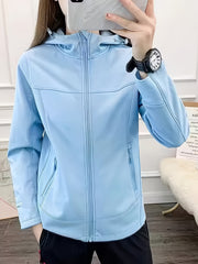 Women's Waterproof Hooded Jacket for Hiking