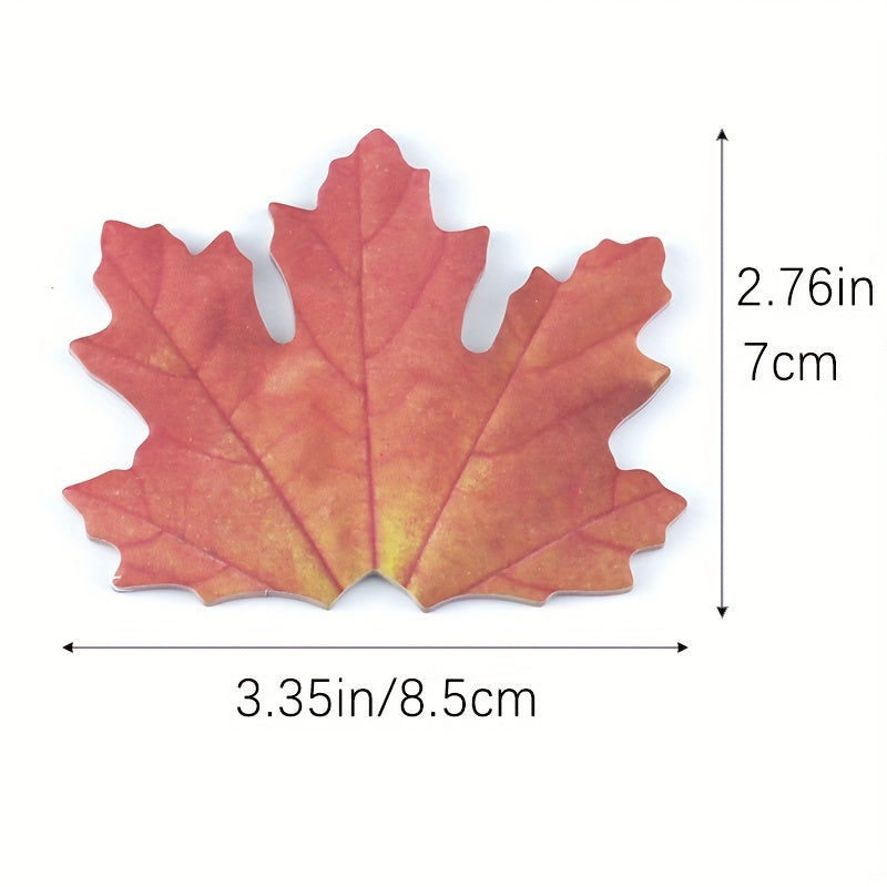 Maple Leaf Sticky Note 25 Sheets Office Student Simulation Leaf Sticky Note
