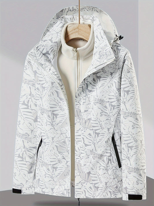 3 in 1 Outdoor Sports Jacket Windproof Warm Women's Activewear