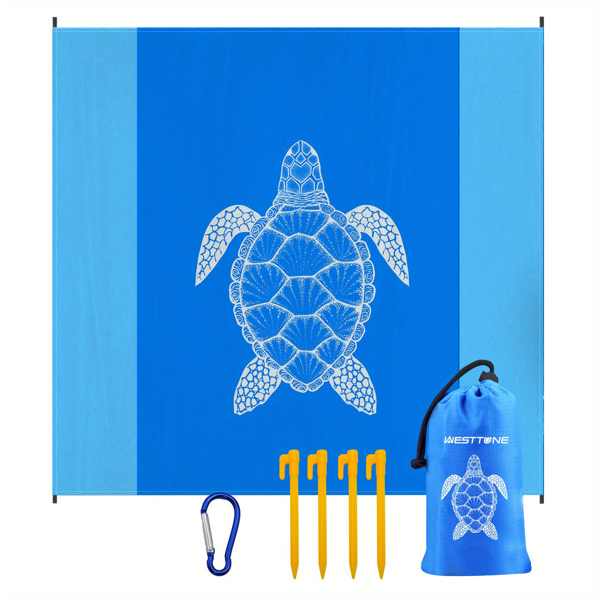 Waterproof Foldable Beach Mat Plaid Outdoor Camping