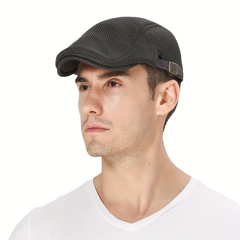 Summer Casual Breathable Beret Solid Sunscreen Peaked Hat