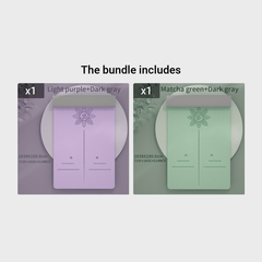 Non Slip TPE Yoga Mat With Engraved Body Line Eco Friendly Thicken Double Layer