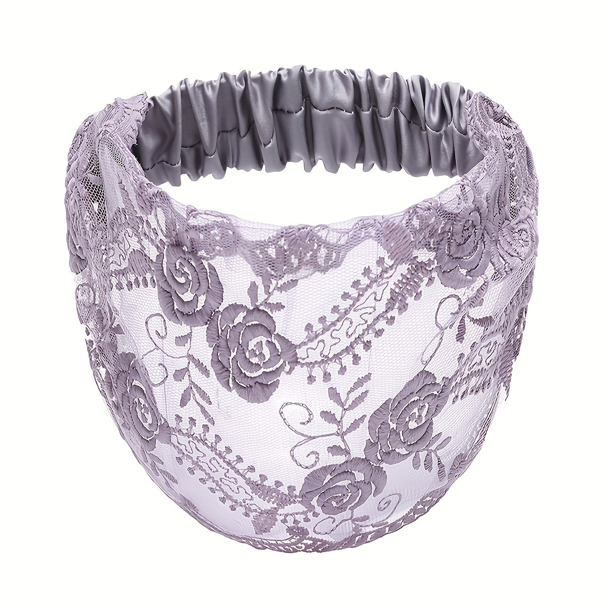 Vintage Flower Headband Lace Hair Band Stretchy Headdress Hair Accessories
