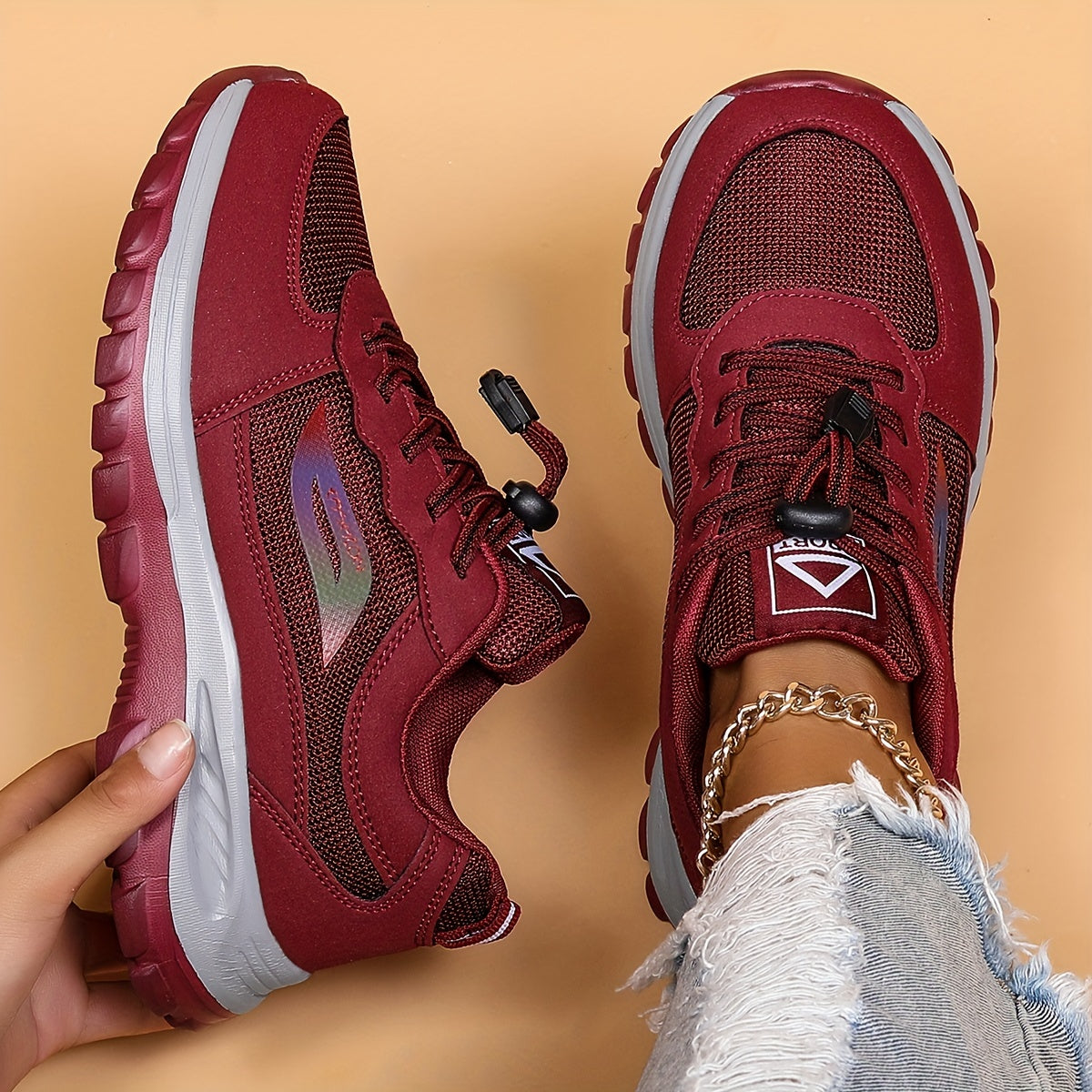 Women's Non-slip Hiking Shoes Comfortable Thick Bottom Outdoor Shoes