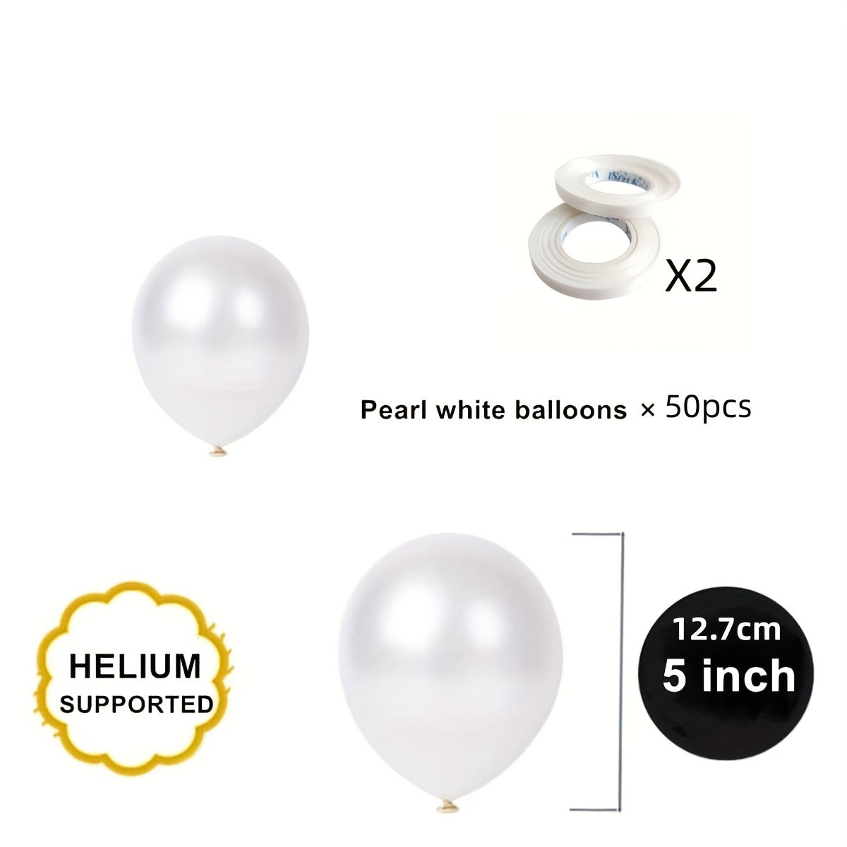 Pearl Balloons in Various Sizes for Parties and Weddings