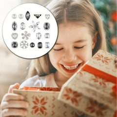 19pcs Rhinestones Flower & Chain for Clogs Sandals Shoes Accessories Decoration