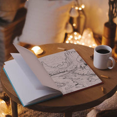 1pc 24 Page Natural Scenery Coloring Book for Adults - Relaxation Gift