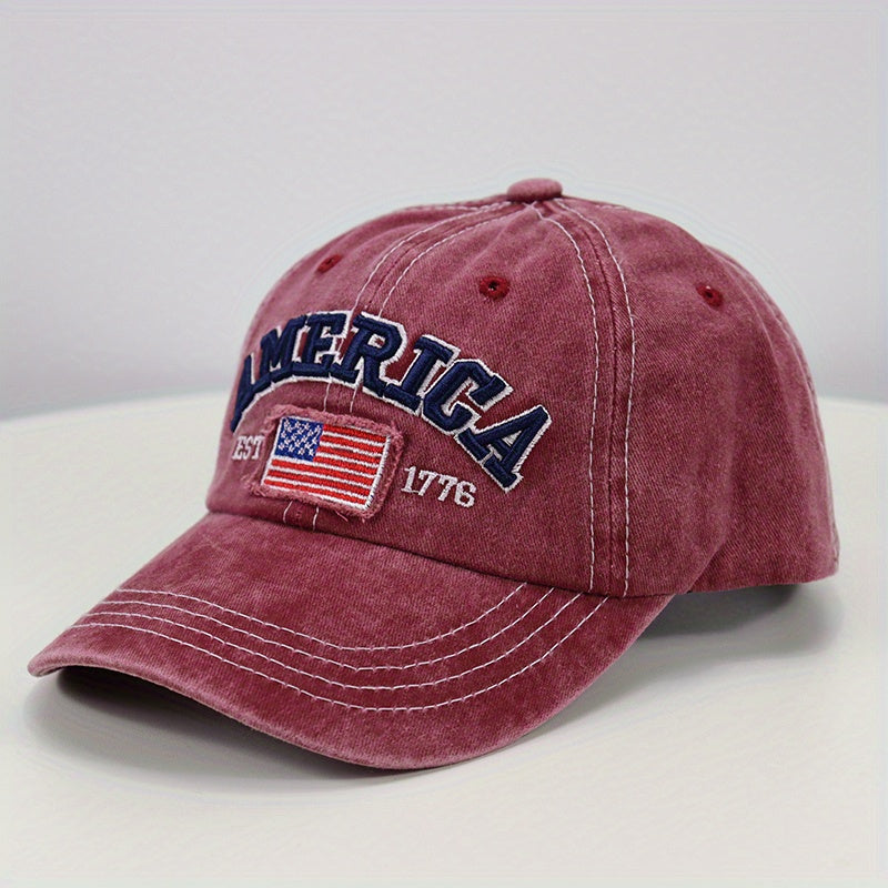Men's Outdoor American Flag Vintage Baseball Cap