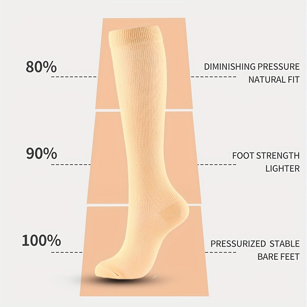 Copper Compression Socks Women 20-30mmHg Graduated Compression Wide Calf