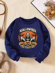 Girls' Halloween Skeleton Witch Sweatshirt