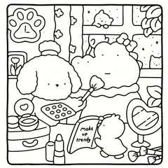 Little Hug Coloring Book 24 Pages Relaxing Stress Relief Activity for Adults