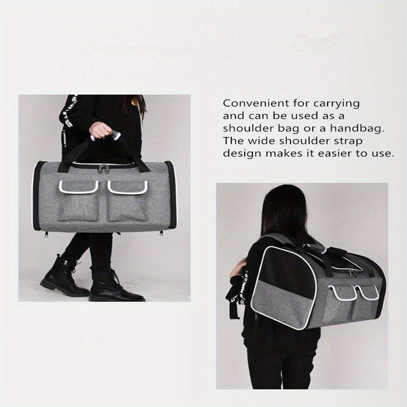 Travel-Friendly Dog Backpack for Stylish and Spacious Pet Carrying