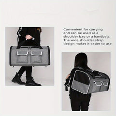 Travel-Friendly Dog Backpack for Stylish and Spacious Pet Carrying