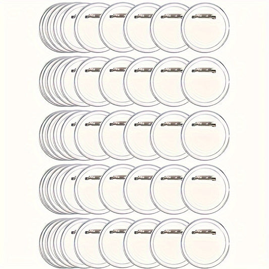 Acrylic Buttons Badges Transparent Pins DIY Crafts Set