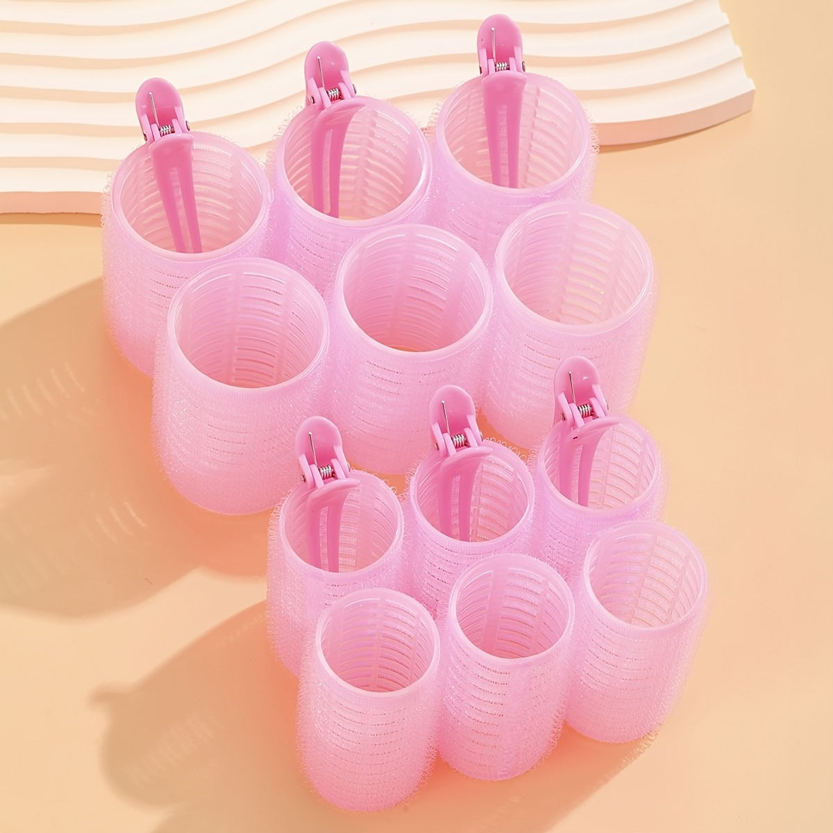 12pcs Self Adhesive Hair Rollers Set For All Hair Lengths