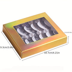 5 Pairs Colored Faux Mink Lashes Fluffy Natural Volume Eyelashes Extension