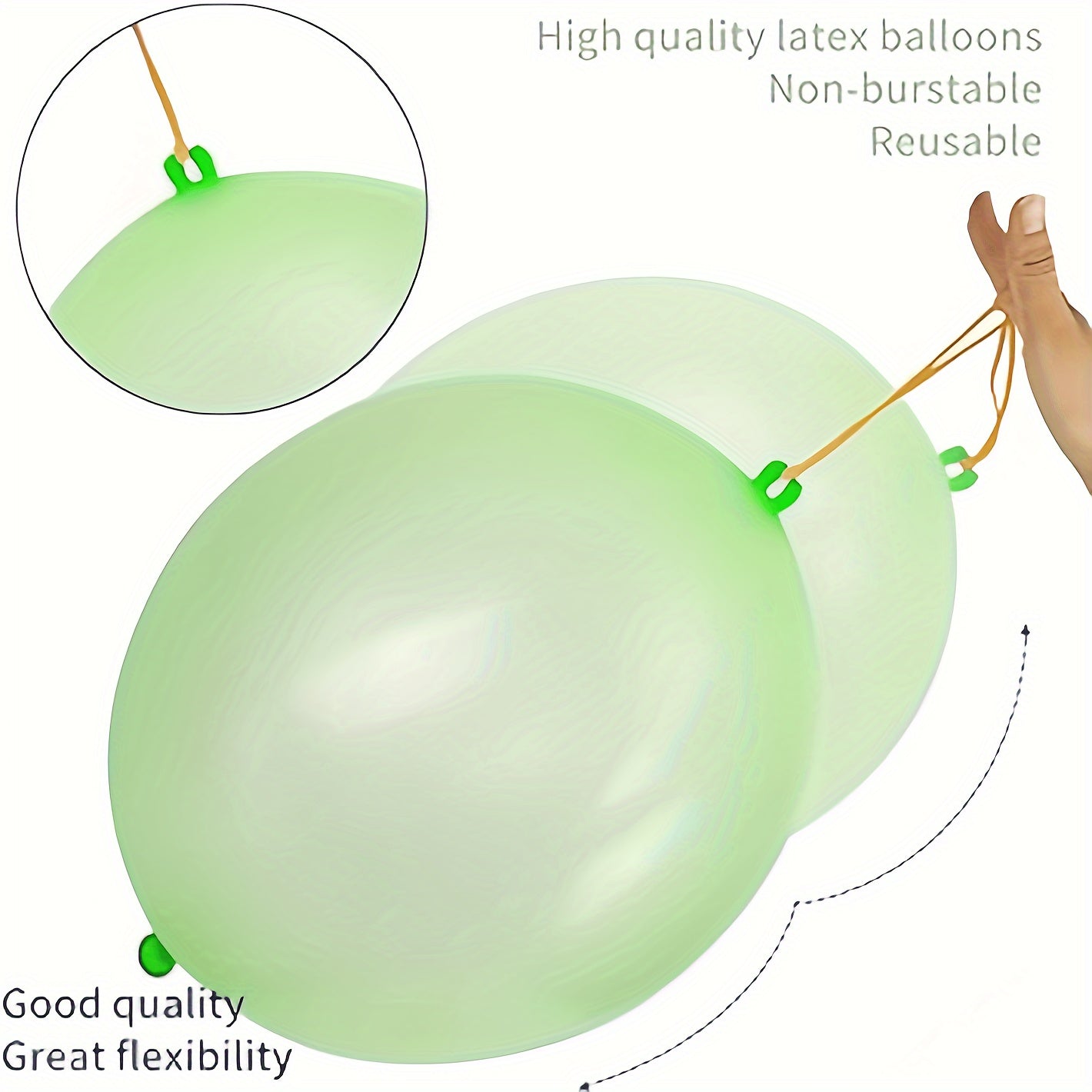 Kids Punch Balloons Set - Heavy Duty Bounce Balloons