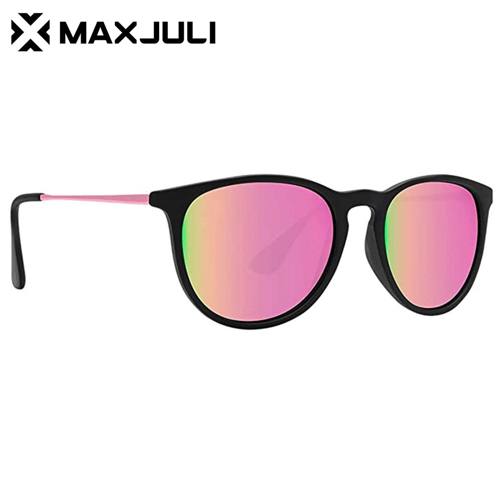 Maxjuli Women's Polarized Sunglasses - Stylish Metal Shades for Football Game