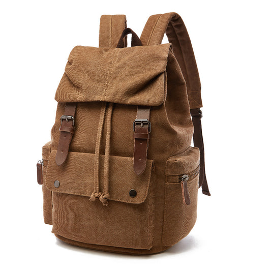 Outdoor Leisure Retro Travel Canvas Backpack Computer Backpack