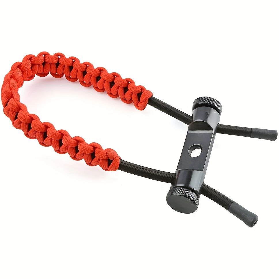 Braided Cord Rope Archery Bow Wrist Sling Adjustable Strap with Metal Grommet