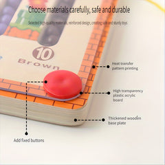 Magnetic Mushroom House Puzzle Sorting Board for Kids