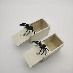 Wooden Spider Box Trick Joke Toy - Surprise Your Kids with Fun!