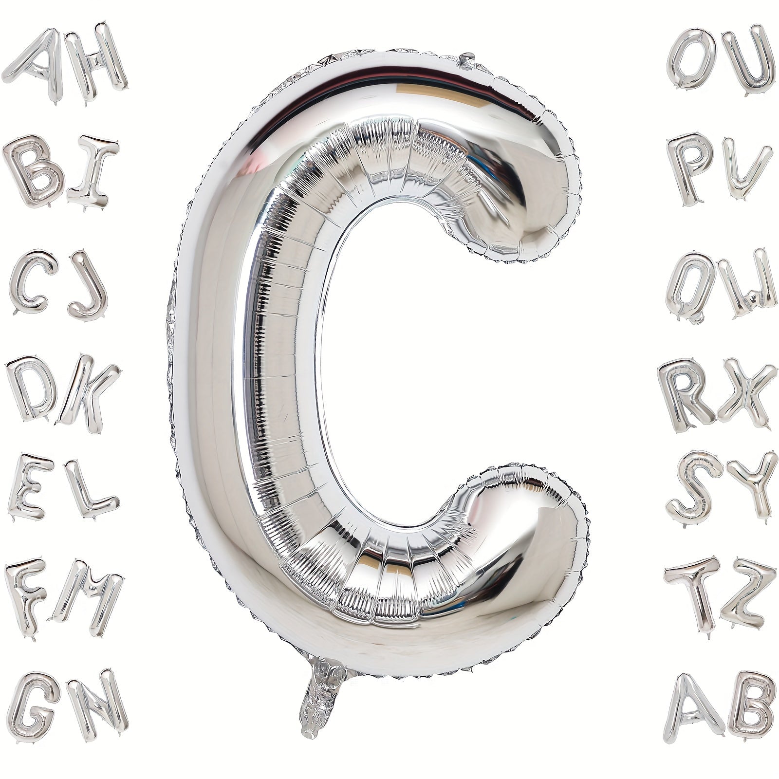 Large Silver Letter A Balloons Foil Mylar Big Balloons