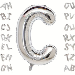 Large Silver Letter A Balloons Foil Mylar Big Balloons