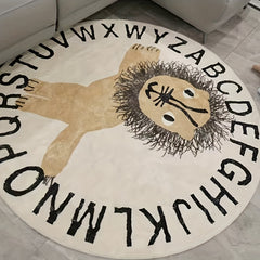 Soft Lion Pattern Rug for Home Decor