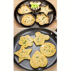 5pcs Fried Egg Rings Pancake Mold Maker Non Stick Stainless Steel Egg Form