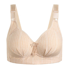 Striped Wireless Push Up Bra Women's Lingerie