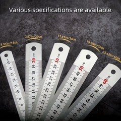 Stainless Steel Ruler 15 24 20 32 30 48 50 8 Cm Inch And Metric Steel Ruler