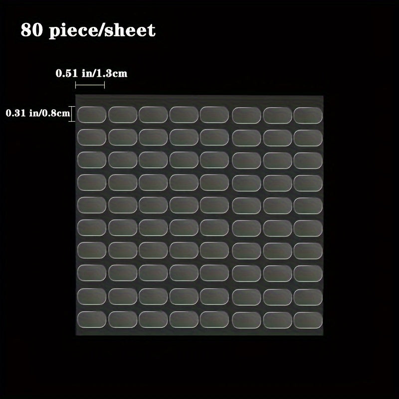 40pcs Double-sided Adhesive Blind Box Foot Stickers Strong Non-marking Stickers
