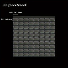 40pcs Double-sided Adhesive Blind Box Foot Stickers Strong Non-marking Stickers