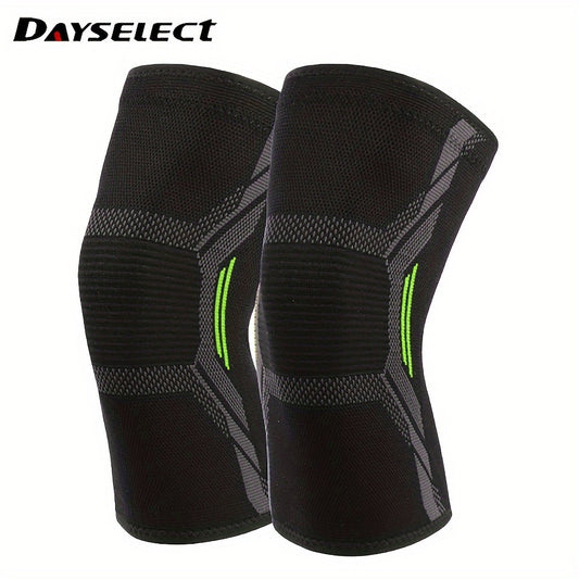 2pcs Knitted Running Knee Pads Leg Warmers Elastic Support