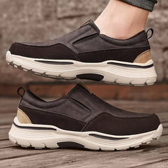 Men's Platform Loafers Comfort Slip On Casual Shoes