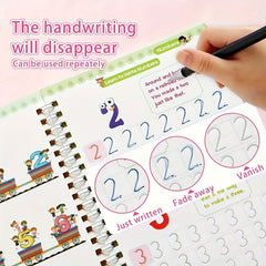 3D Grooved Practice Copybook Handwriting Calligraphy Book English Alphabet Words