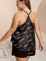 Women's Plus Graphic Cami & Shorts Pajama Set