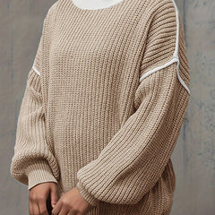  Colorblock Round Neck Jumper